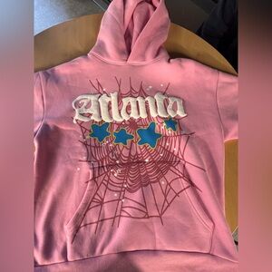 Pink Atlanta Sp5der Hoodie Size Large